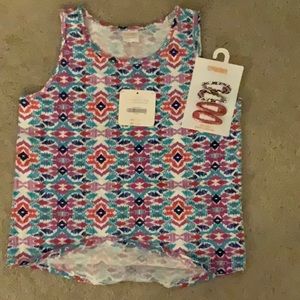 Gymboree Tank Top & 2 sets of Hair Clips